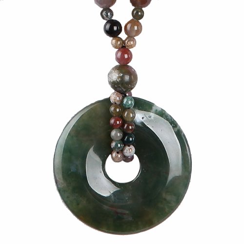 FUWEIJEWELRY 福为珠宝 平安扣玛瑙七彩毛