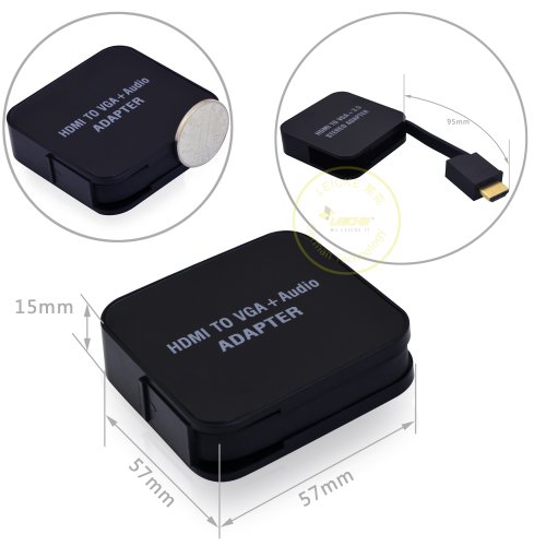 热销 德国Leicke莱克 HDMI转 VGA 高清视频H