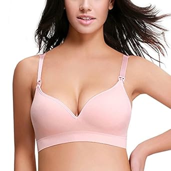 ENLOVEME 有胸垫无钢圈无痕无缝哺乳<em>文胸</em> 