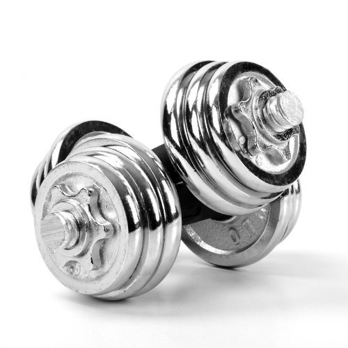 品健 男士电镀哑铃10kg15kg20kg30kg40公斤