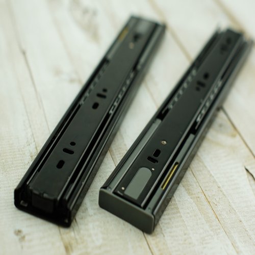 华而固 HEG 三节阻尼抽屉导轨 橱柜缓冲液压静