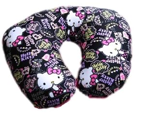 UJI 优极 Hello Kitty 黑色圆柱变形U抱枕 【UJI】