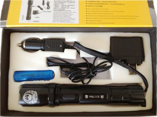 【促销】警用捍卫者2000防身手电带电击 110