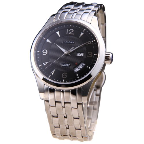 瑞士GOLDEN 古尊全自动机械蓝宝石男表 GN