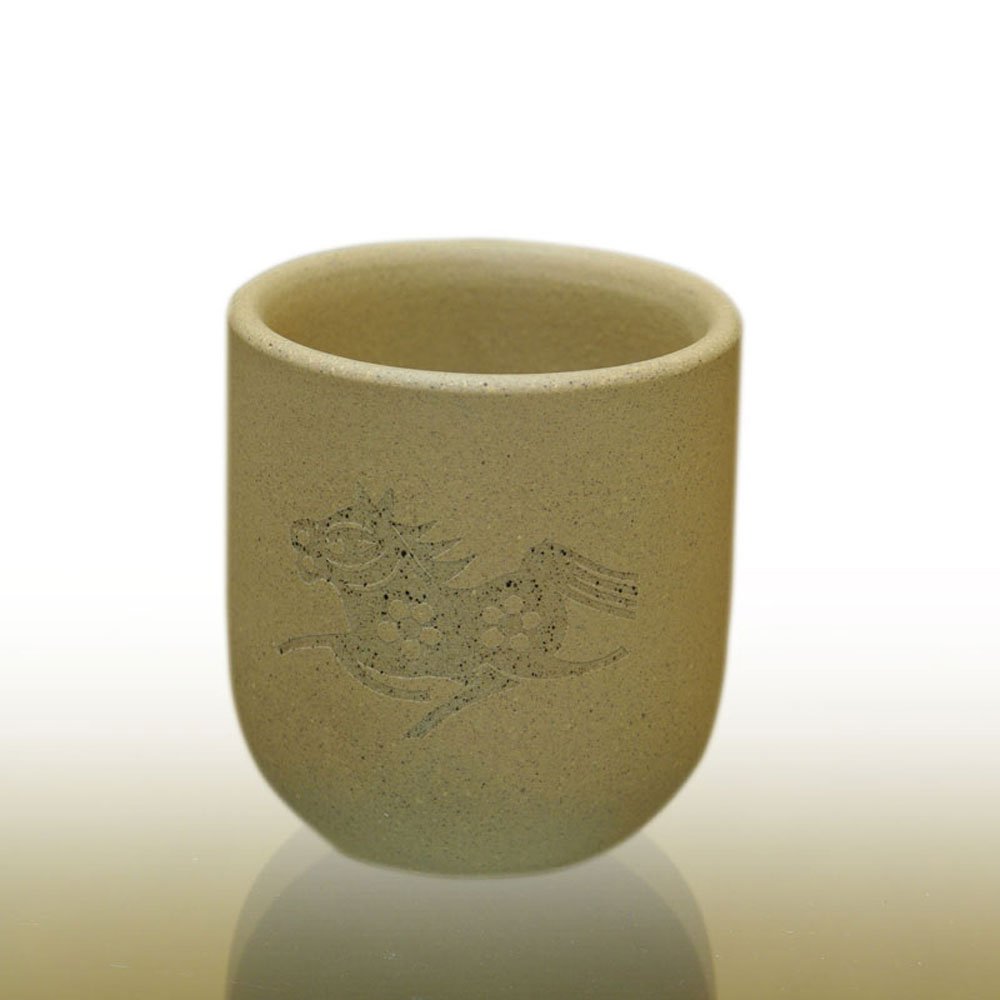 茶玩家 汤勤仙紫砂杯马到成功紫砂杯 生肖紫砂