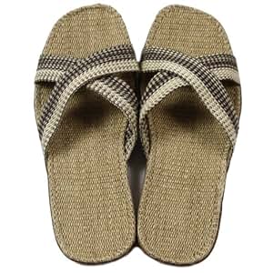 巢品家居 亚麻 灰棕 凉拖 XL(44-45) 【巢品】 价