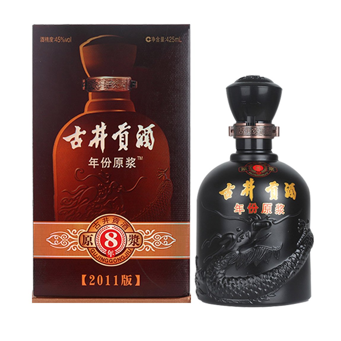古井贡酒8年年份原浆45度425ml:亚马逊:食品