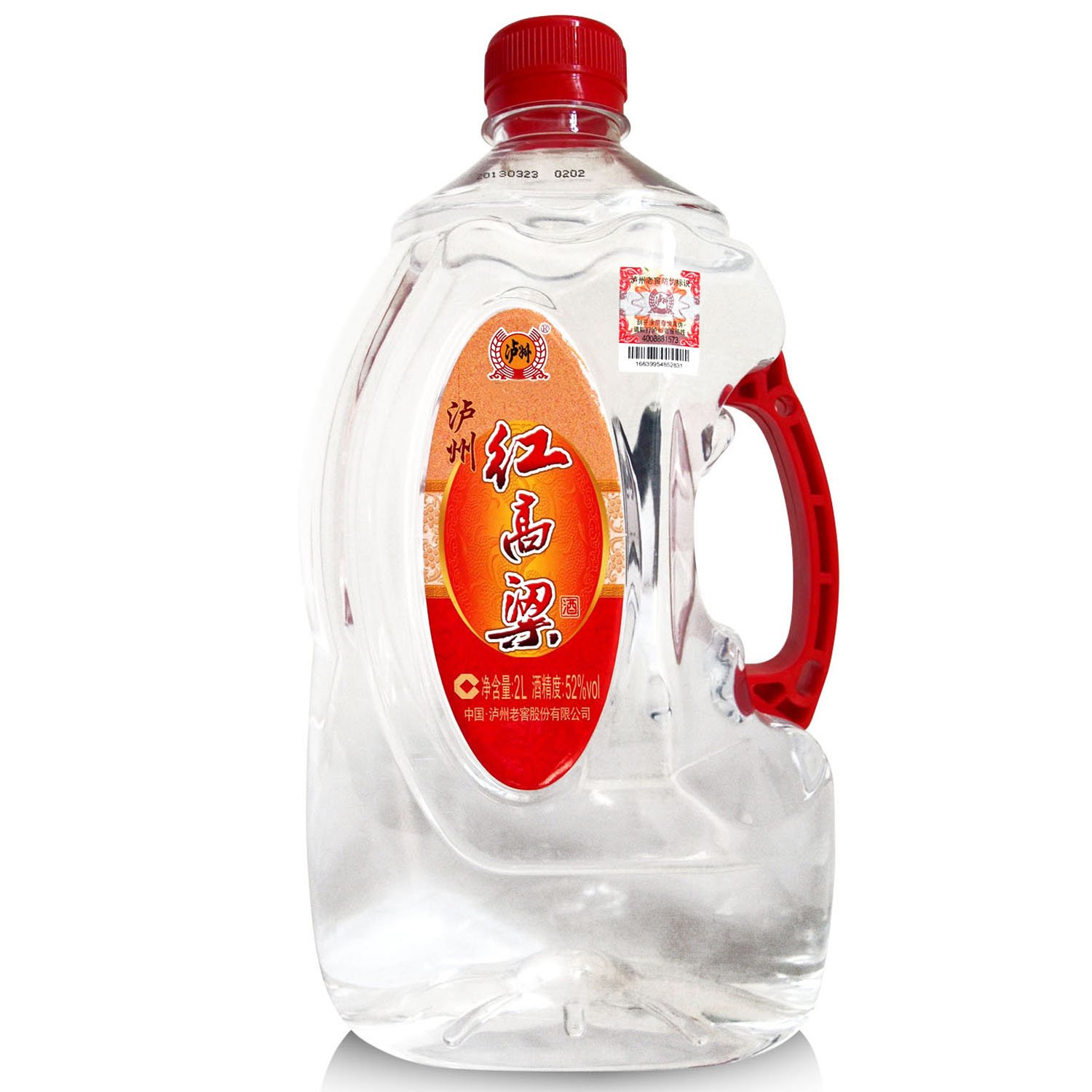 泸州老窖红高粱酒52度2L:亚马逊:食品