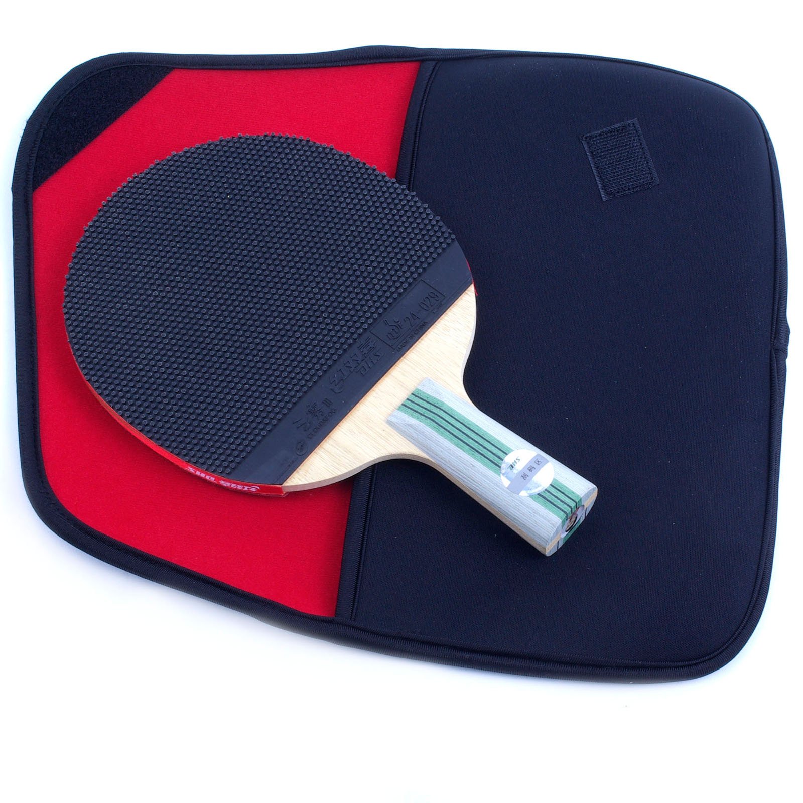 DHS 红双喜 直拍双面长反胶六星乒乓球拍 A6